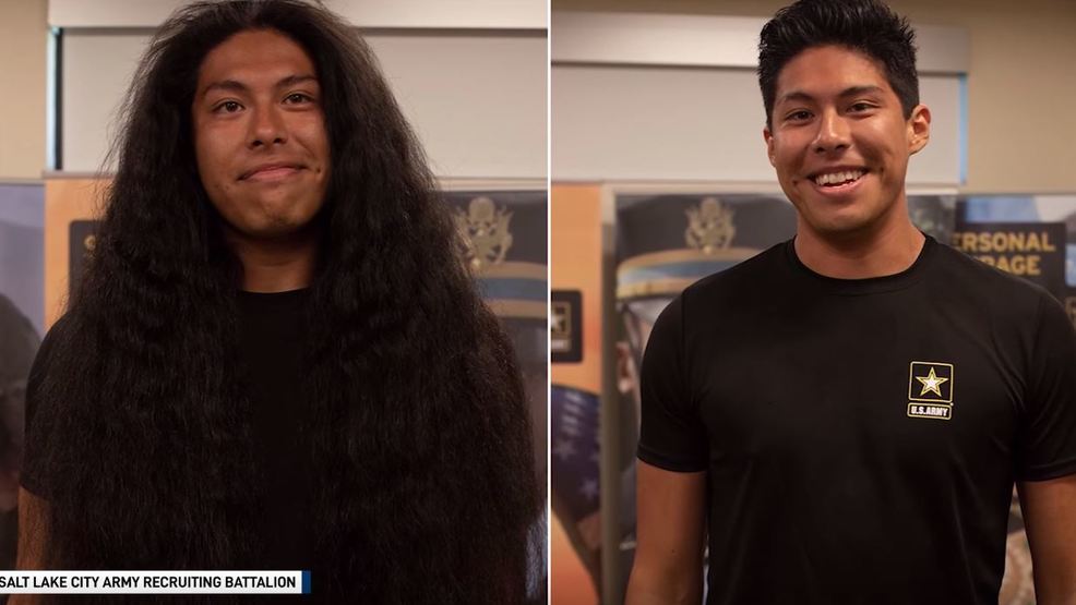Man Cuts Hair For First Time In 15 Years To Enlist In Army Wwmt