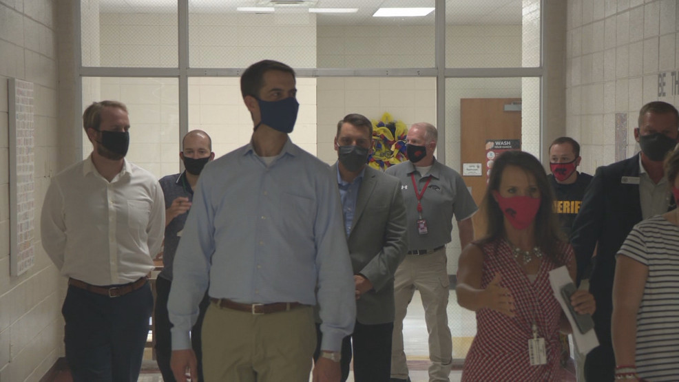 US Senator Tom Cotton tours several Arkansas school districts to hear concerns and issues