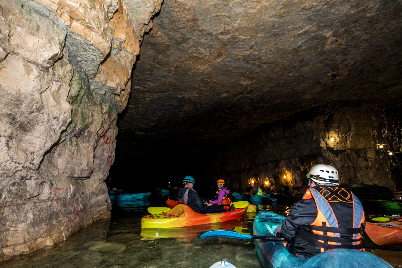 Descend Into a Dark Old Mine Via Kayak or Paddle Board 2 Hours From