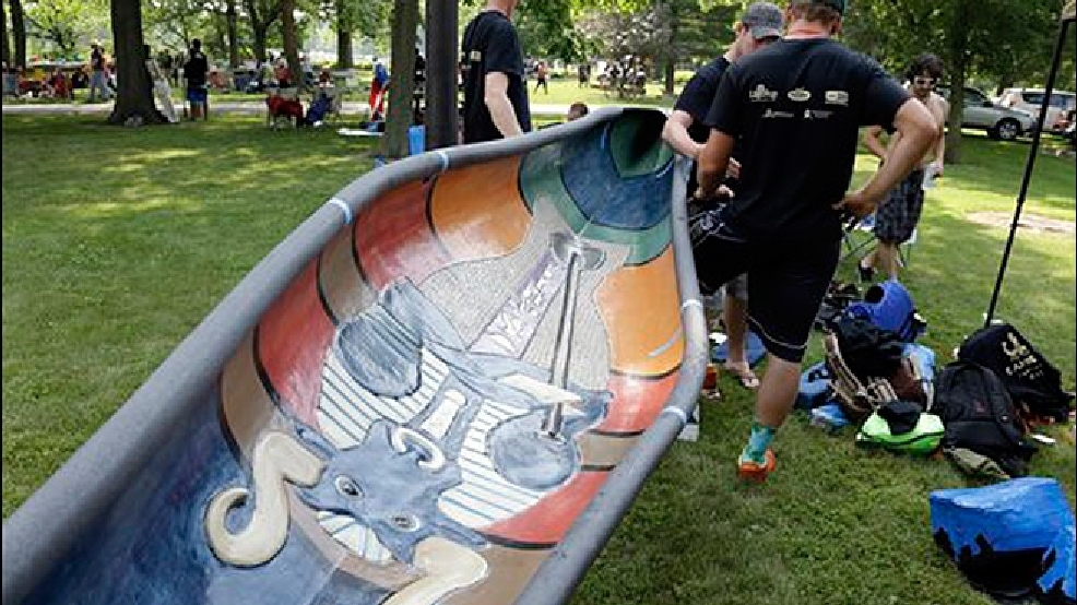 Hope floats in a concrete canoe KOMO