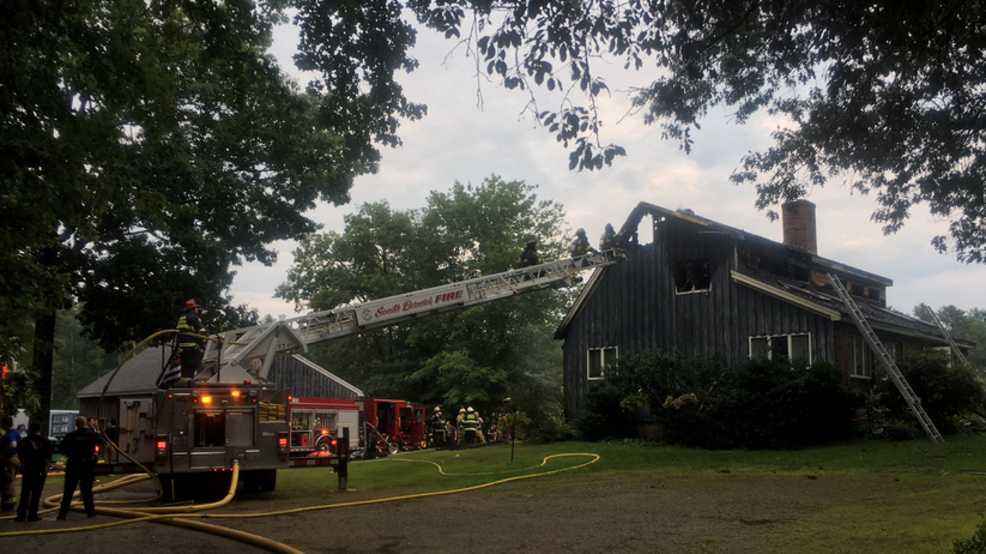 Lightning starts fire at heavily damaged South Berwick home WGME