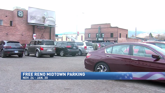 Midtown Reno businesses team up to offer free parking during holidays