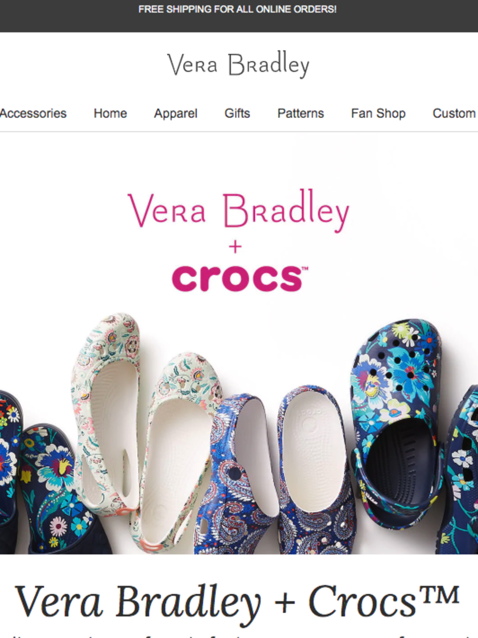 vera crocs