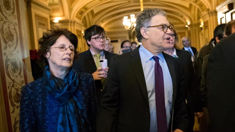 Sexual Misconduct Franken Al Franken and wife arrive for resignation AP40.jpg