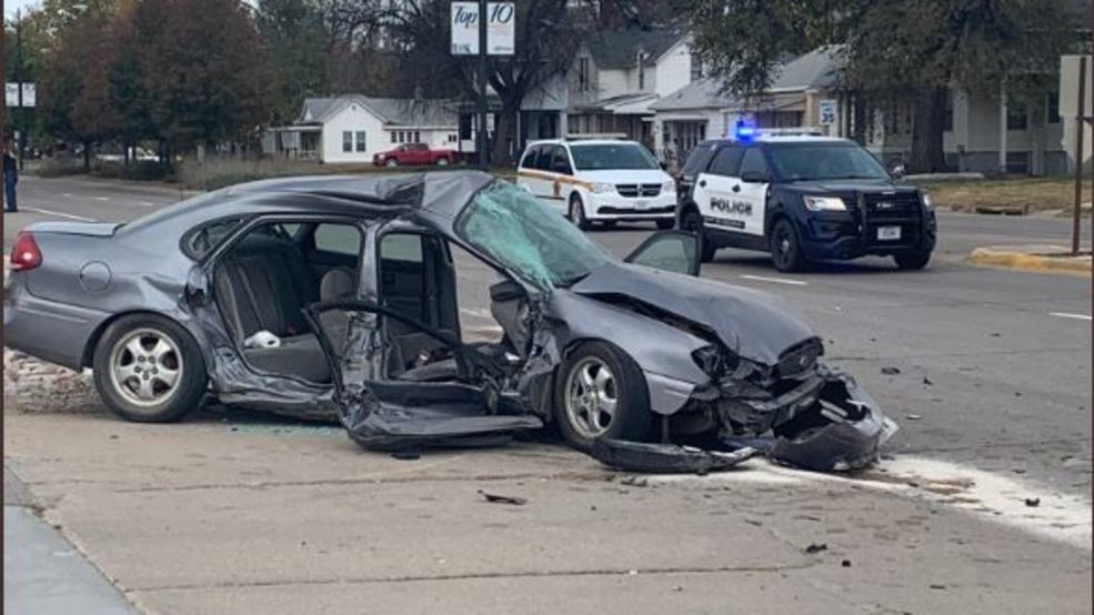Kearney wreck involving 7 vehicles caused by failure to yield right of