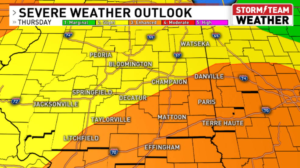 Severe Storms, Heavy Rain Threaten Illinois 