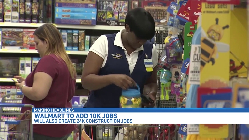 WalMart planning to add 10,000 retail jobs in U.S. WWMT