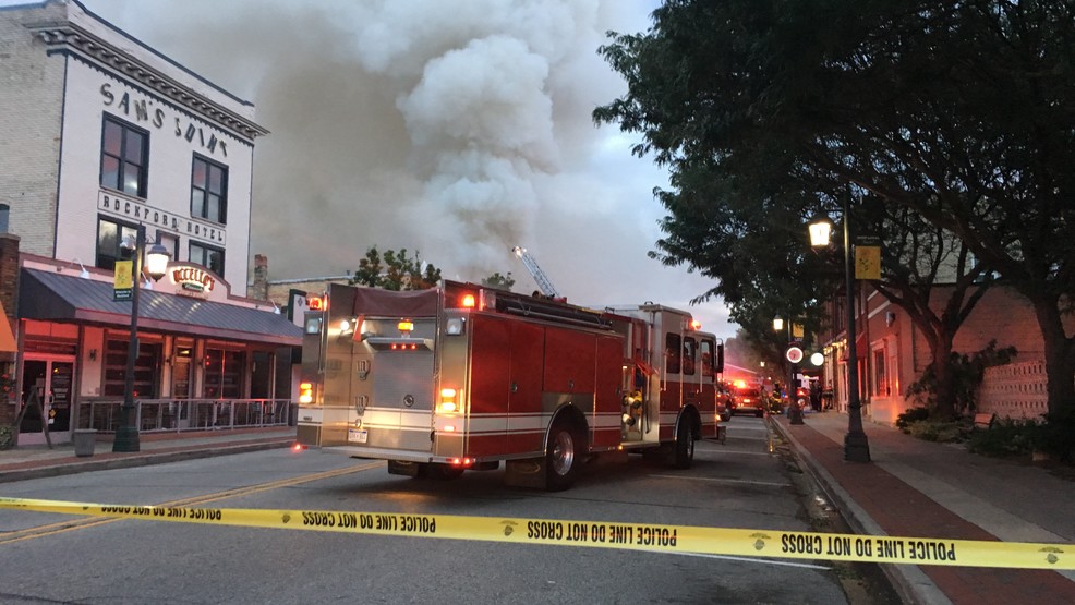 Crews Battle Massive Fire At The Corner Bar In Rockford | WWMT