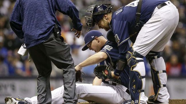 Lester, Cubs blank Brewers 8-0; Knebel likely to DL