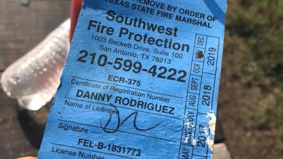 Tags show extinguishers not maintained after apartment fire WOAI