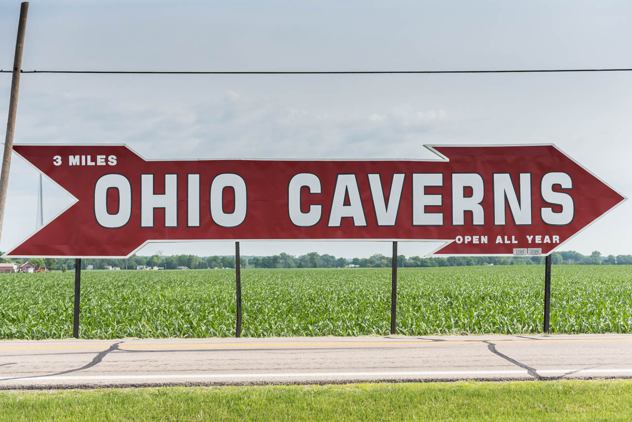 ohio caverns is full of crystal formations made of calcite